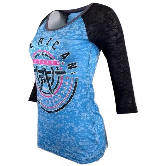 AMERICAN FIGHTER Women's T-Shirt L/S GALLOWAY - Picture 3 of 9